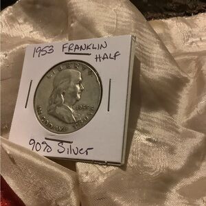 1953 Franklin Half Dollar Coin - 90% Silver